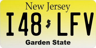 NJ license plate I48LFV
