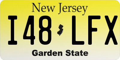 NJ license plate I48LFX