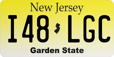 NJ license plate I48LGC