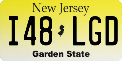 NJ license plate I48LGD