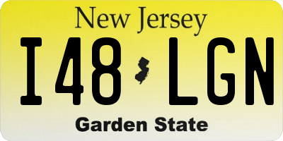 NJ license plate I48LGN