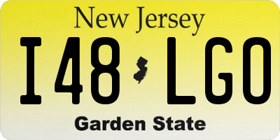 NJ license plate I48LGO