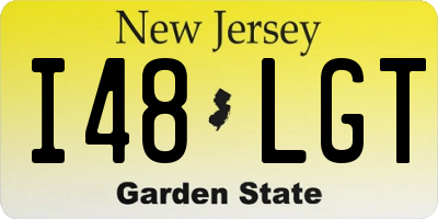 NJ license plate I48LGT