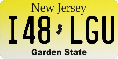 NJ license plate I48LGU
