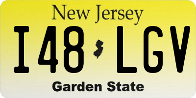 NJ license plate I48LGV