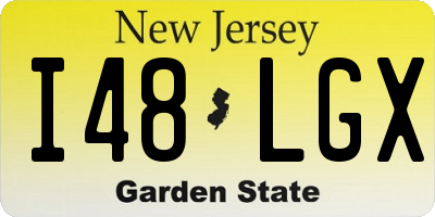 NJ license plate I48LGX