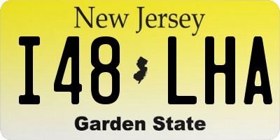 NJ license plate I48LHA