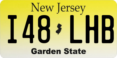 NJ license plate I48LHB