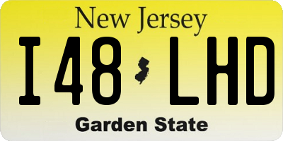 NJ license plate I48LHD