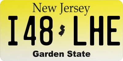 NJ license plate I48LHE