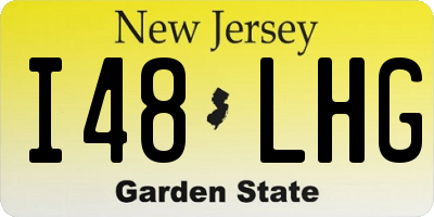 NJ license plate I48LHG