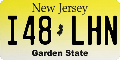 NJ license plate I48LHN