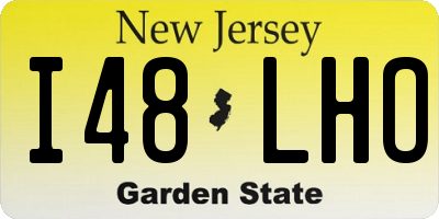 NJ license plate I48LHO