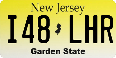 NJ license plate I48LHR