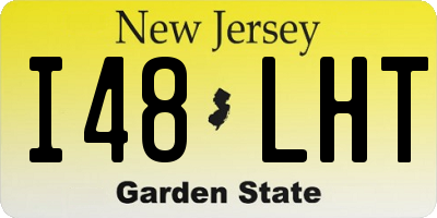 NJ license plate I48LHT