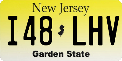 NJ license plate I48LHV