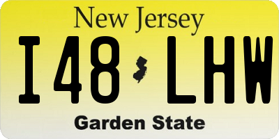 NJ license plate I48LHW