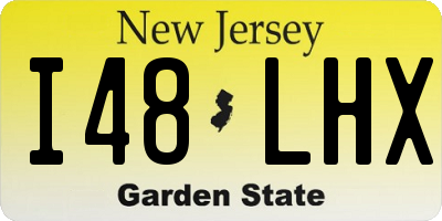 NJ license plate I48LHX