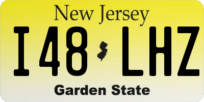NJ license plate I48LHZ