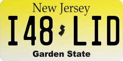 NJ license plate I48LID