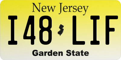NJ license plate I48LIF