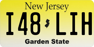 NJ license plate I48LIH