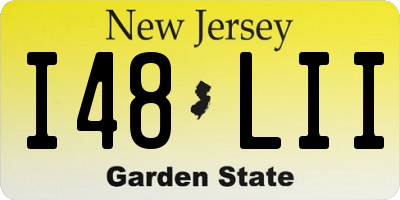 NJ license plate I48LII