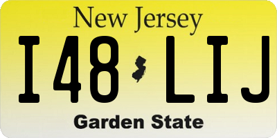 NJ license plate I48LIJ