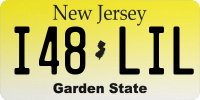 NJ license plate I48LIL