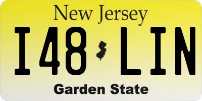 NJ license plate I48LIN