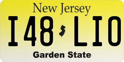 NJ license plate I48LIO