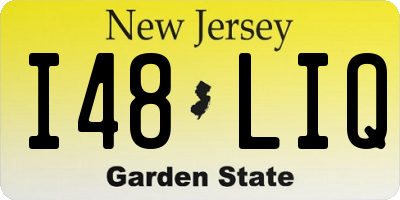 NJ license plate I48LIQ