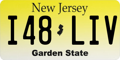 NJ license plate I48LIV