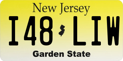 NJ license plate I48LIW