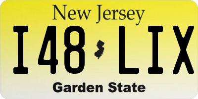 NJ license plate I48LIX