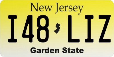 NJ license plate I48LIZ