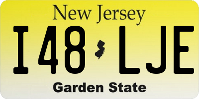 NJ license plate I48LJE