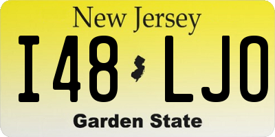 NJ license plate I48LJO