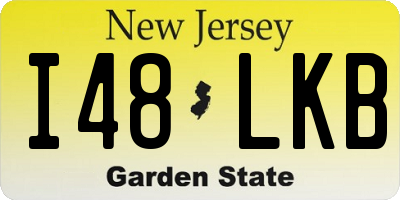 NJ license plate I48LKB