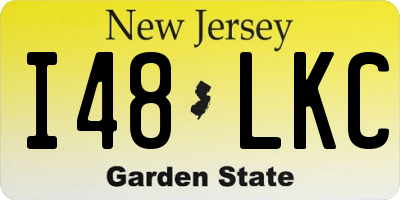 NJ license plate I48LKC
