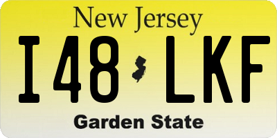 NJ license plate I48LKF