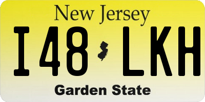 NJ license plate I48LKH