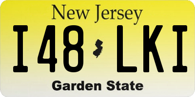NJ license plate I48LKI