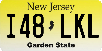 NJ license plate I48LKL