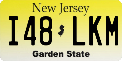 NJ license plate I48LKM