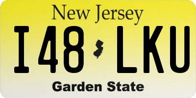 NJ license plate I48LKU