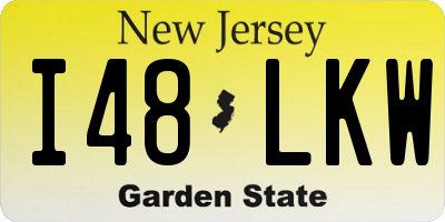 NJ license plate I48LKW