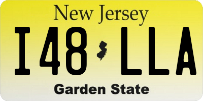 NJ license plate I48LLA