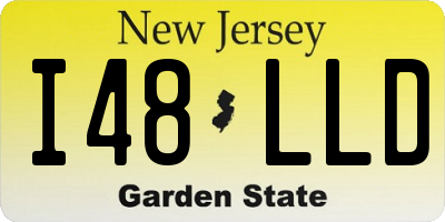 NJ license plate I48LLD