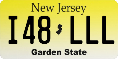 NJ license plate I48LLL